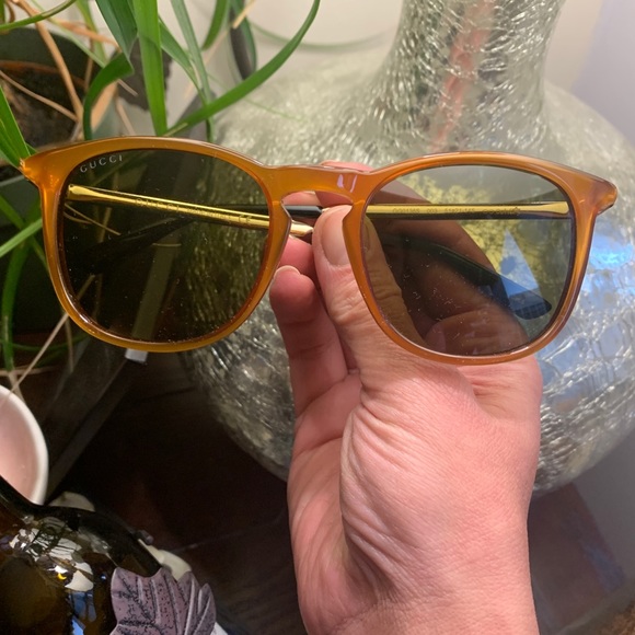 Authentic GUCCI 51 Square Acetate Metal logo sunglasses - Picture 8 of 15